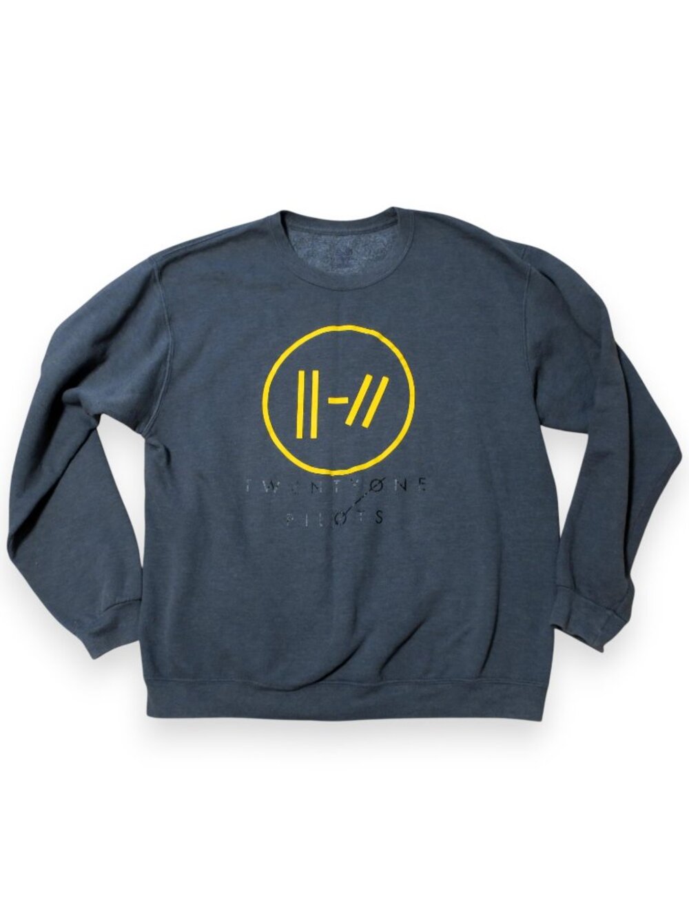 Twenty One Pilots Sweatshirt Gray Crewneck 21 Logo Band Music Unisex Large